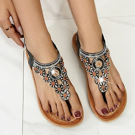 Follure Ladies Strap Flat Sandals Summer Boho Rhinestone Dress Shoes Comfort Open Toe Elastic Ankle Strap St
Follure Ladies Strap Flat Sandals Summer Boho Rhinestone Dress Shoes Comfort Open Toe Elastic Ankle Strap St