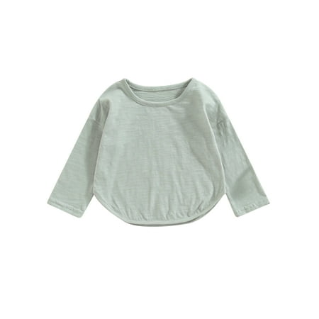 Toddler Kids Boys Girls Long Sleeve T-Shirts Solid Color Crew Neck Shirts Spring Autumn Casual Pullover Tops
Toddler Kids Boys Girls Long Sleeve T-Shirts Solid Color Crew Neck Shirts Spring Autumn Casual Pullover Tops