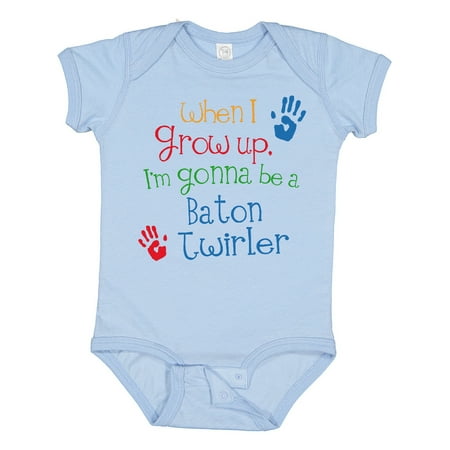Inktastic Baton Twirler Future Gift Baby Boy or Baby Girl Bodysuit