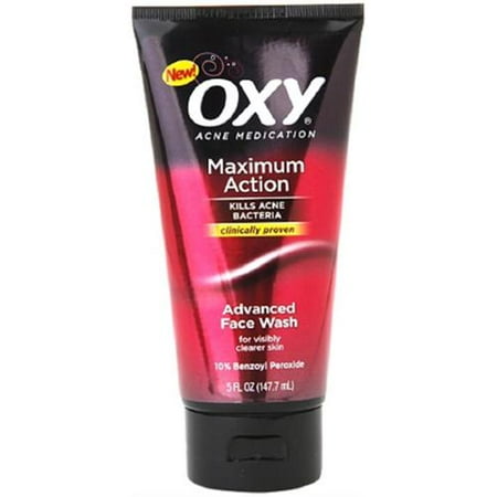 OXY Acne Medication Maximum Action Advanced Face Wash 5 oz (Pack of 6)