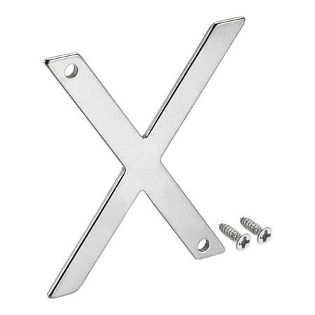 Uxcell 3.94 Inch Stainless Steel House Letter X for Mailbox Hotel Address Door Sign
Uxcell 3.94 Inch Stainless Steel House Letter X for Mailbox Hotel Address Door Sign