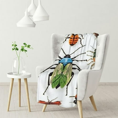 WHKANG Throw Blanket Cartoon Insects Plush Flannel Blankets Soft and Lightweight Bed Throws for Couch Sofa 50x60in
WHKANG Throw Blanket Cartoon Insects Plush Flannel Blankets Soft and Lightweight Bed Throws for Couch Sofa 50x60in