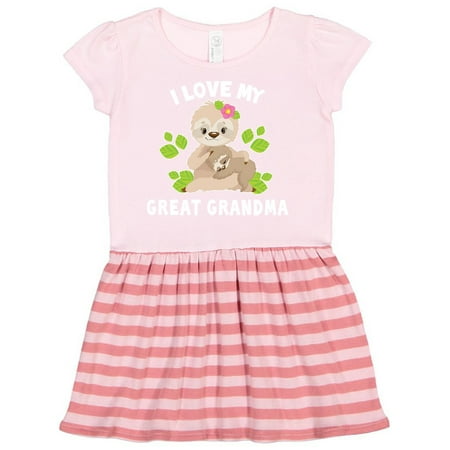 Inktastic Cute Sloth I Love My Great Grandma with Green Leaves Gift Toddler Girl Dress
Inktastic Cute Sloth I Love My Great Grandma with Green Leaves Gift Toddler Girl Dress