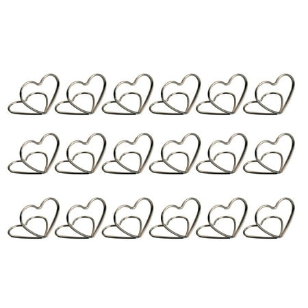 Homemaxs 20PCS Metal Memo Holder Table Double Layer Heart Shape Placecard Holder Stand for Wedding Banquet (Silver)
Homemaxs 20PCS Metal Memo Holder Table Double Layer Heart Shape Placecard Holder Stand for Wedding Banquet (Silver)