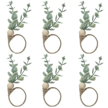 MORIMA 6Pcs Eucalyptus Napkin Rings Handmade Rustic Napkin Rings Decor Faux Greenery Napkin Buckle Holders Decorative Eucalyp
MORIMA 6Pcs Eucalyptus Napkin Rings Handmade Rustic Napkin Rings Decor Faux Greenery Napkin Buckle Holders Decorative Eucalyp