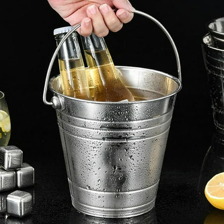 Goodhd Stainless Steel Ice Bucket Portable Ice Chiller Cooler with Comfortable Handle
Goodhd Stainless Steel Ice Bucket Portable Ice Chiller Cooler with Comfortable Handle