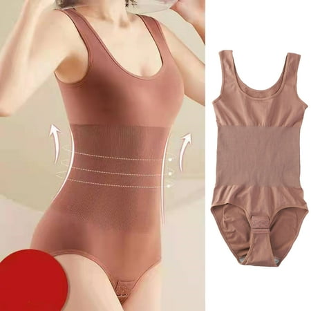 Anvazise Women Shapewear Seamless High Elasticity Slim Fit Flatten Abdomen Lady Bodysuit for Daily Wear Brick Red M
Anvazise Women Shapewear Seamless High Elasticity Slim Fit Flatten Abdomen Lady Bodysuit for Daily Wear Brick Red M