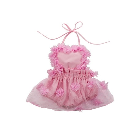 Newborn Girls Lace Tulle Floral Romper Sleeveless Halter Backless Ruffles Tutu Skirt Dress Sunsuit
Newborn Girls Lace Tulle Floral Romper Sleeveless Halter Backless Ruffles Tutu Skirt Dress Sunsuit