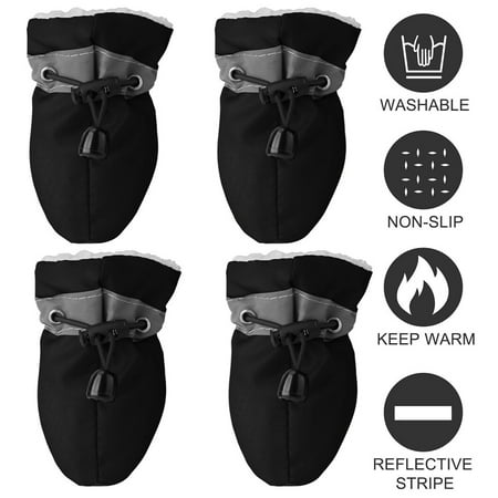 4pcs Pet Shoes Washable Anti-slip Boots Outdoor Snow Booties Cat Puppy Dog Socks Black 2.5 -2.0 inch
4pcs Pet Shoes Washable Anti-slip Boots Outdoor Snow Booties Cat Puppy Dog Socks Black 2.5 -2.0 inch