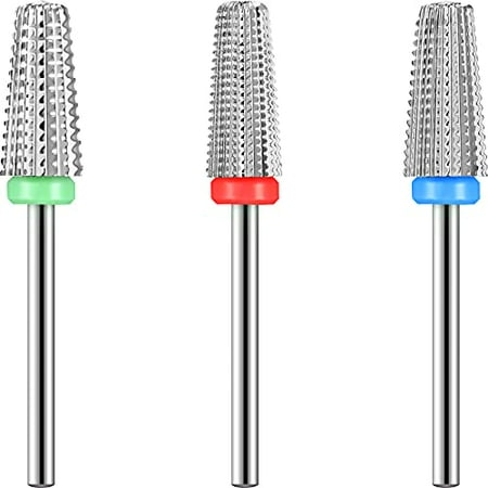 3 Pieces Nail Carbide 5 in 1 Bit Nail Drill Bits Set-2 Way Rotate Use for both Left to Right Handed 3/32 Inch Shank Size Drill Machine for Fast Remove Acrylic or Hard Gel (Silver)
3 Pieces Nail Carbide 5 in 1 Bit Nail Drill Bits Set-2 Way Rotate Use for both Left to Right Handed 3/32 Inch Shank Size Drill Machine for Fast Remove Acrylic or Hard Gel (Silver)