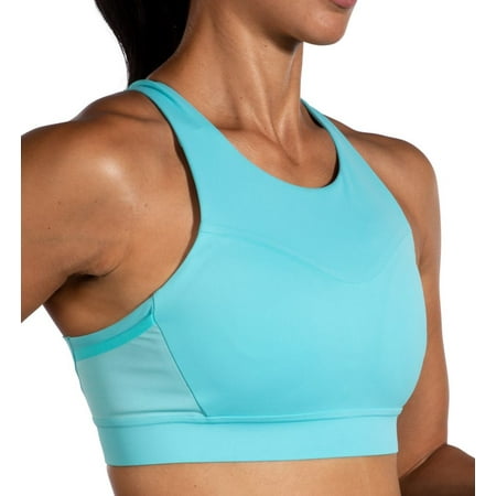 Women s Brooks 350080 Drive 3 Pocket Sports Bra (Vivid Teal 32DD/E)