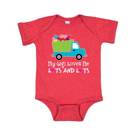 Inktastic Gigi Loves Me Grandchild Gift Gift Baby Boy Bodysuit
