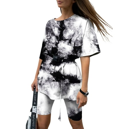 Glonme Ladies Lounge Sets Short Sleeve T-shirt Sleepwear Crew Neck Nightwear Sleep Tunic Pajamas Baggy Floral Print Loungwear Black Tie Dye 2XL
Glonme Ladies Lounge Sets Short Sleeve T-shirt Sleepwear Crew Neck Nightwear Sleep Tunic Pajamas Baggy Floral Print Loungwear Black Tie Dye 2XL