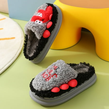 Cathalem Slipper Boots Toddler Boy Girls Boys Unisex Home Slippers Warm Dinosaur House Dinosaur Slippers for Toddler Boys Grey 27
Cathalem Slipper Boots Toddler Boy Girls Boys Unisex Home Slippers Warm Dinosaur House Dinosaur Slippers for Toddler Boys Grey 27
