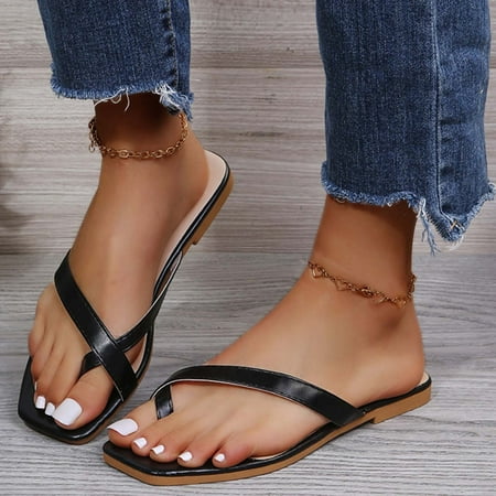 uikmnh Women Shoes Women s Fashion Solid Color Large Size Flat Fish Mouth Sandals And Slippers Black 9
uikmnh Women Shoes Women s Fashion Solid Color Large Size Flat Fish Mouth Sandals And Slippers Black 9