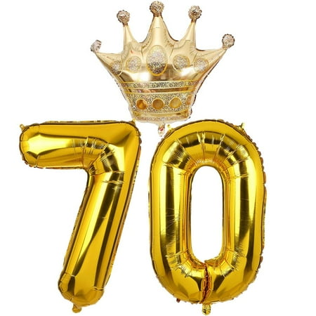 Birthday Party Gold Crown Number Balloons Set Anniversary Decorations Supplies-70 Years Old
Birthday Party Gold Crown Number Balloons Set Anniversary Decorations Supplies-70 Years Old