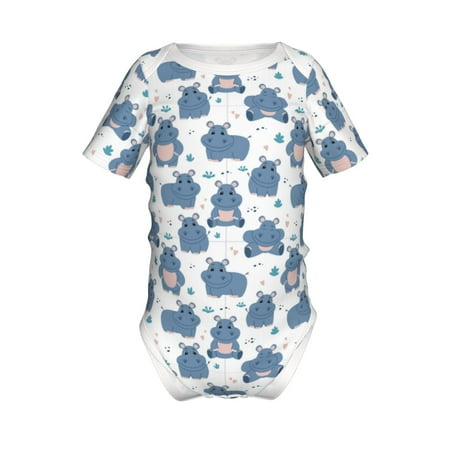 Yiaed Cute Hippos Print Infant Climbing Short Sleeve Onesie One-Piece Baby Bodysuit Clothes 0-12 Months -2 Years
Yiaed Cute Hippos Print Infant Climbing Short Sleeve Onesie One-Piece Baby Bodysuit Clothes 0-12 Months -2 Years