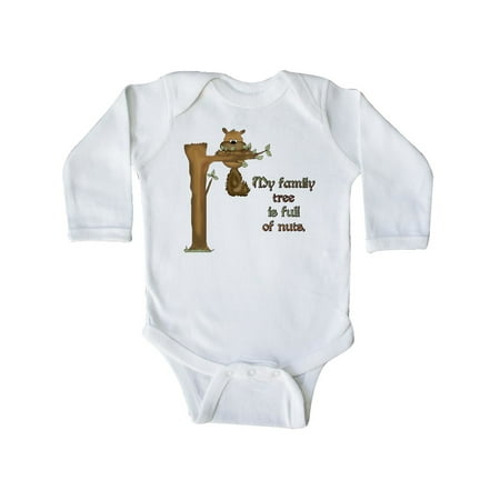 Inktastic My family tree is full of nuts Gift Baby Boy or Baby Girl Long Sleeve Bodysuit
Inktastic My family tree is full of nuts Gift Baby Boy or Baby Girl Long Sleeve Bodysuit