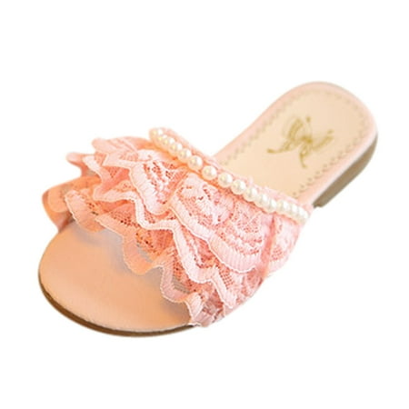 Girls Children Beach Princess Shoes Pearls Casual Lace Summer Sandals Slippers Fragarn
Girls Children Beach Princess Shoes Pearls Casual Lace Summer Sandals Slippers Fragarn