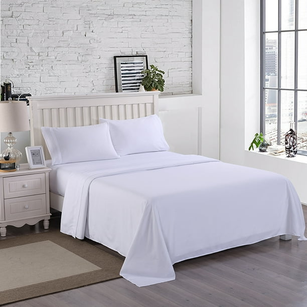 4 Piece 3000TC Soft Microfiber Bed Sheet Set,Wrinkle & Fade Resistant Collection Bed Sheet King