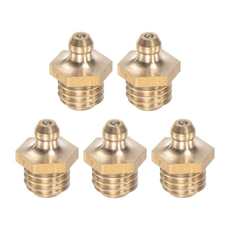 Uxcell Brass Straight Hydraulic Grease Fitting Accessories M12 x 1.75mm Thread 5 Pack
Uxcell Brass Straight Hydraulic Grease Fitting Accessories M12 x 1.75mm Thread 5 Pack