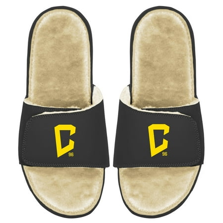 Youth ISlide Tan/Black Columbus Crew Fur Slides