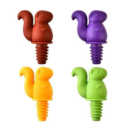 FRCOLOR 4pcs Creative Sealing Wine Stopper Squirrel Shape Bottle Stoppers for Bar Home Restaurant (Random Color)
FRCOLOR 4pcs Creative Sealing Wine Stopper Squirrel Shape Bottle Stoppers for Bar Home Restaurant (Random Color)