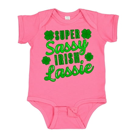 Inktastic Super Sassy Irish Lassy with Green 4 Leaf Clovers Gift Baby Boy or Baby Girl Bodysuit
Inktastic Super Sassy Irish Lassy with Green 4 Leaf Clovers Gift Baby Boy or Baby Girl Bodysuit