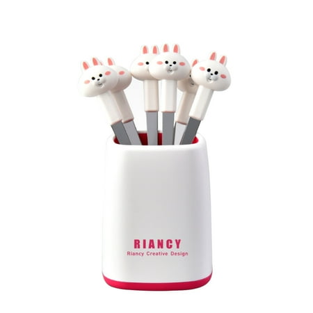 Hloma 1 Set Fruit Fork with Storage Box Cartoon Shape Stainless Steel Animal World Theme Kids Dessert Toothpick for Dining Room
Hloma 1 Set Fruit Fork with Storage Box Cartoon Shape Stainless Steel Animal World Theme Kids Dessert Toothpick for Dining Room