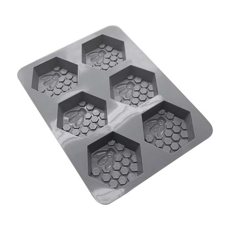 EJWQWQE 6-diamond Bee Silicone Mold Honeycomb Honeycomb Chocolate Moon Cake Mold DIY Baking Tool
EJWQWQE 6-diamond Bee Silicone Mold Honeycomb Honeycomb Chocolate Moon Cake Mold DIY Baking Tool