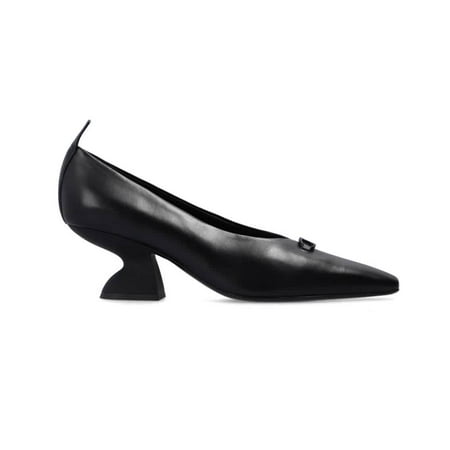 Salvatore Ferragamo Ladies Black F Heel Pump Shoe Brand Size 8