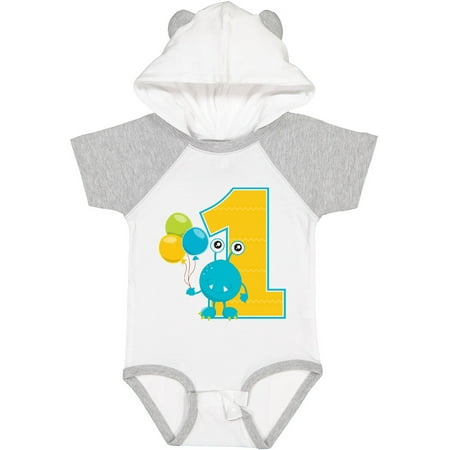Inktastic First Birthday Monster Gift Baby Boy or Baby Girl Bodysuit