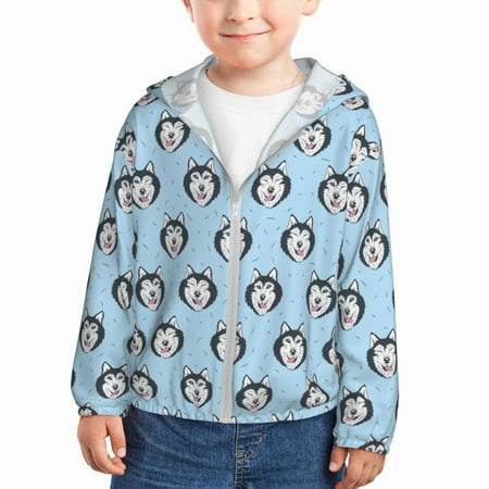 Ocsxa Husky Head Print Kids Active Zipper Sun Protection Jacket Boys Girls Hooded Cooling Shirt-2 Years
Ocsxa Husky Head Print Kids Active Zipper Sun Protection Jacket Boys Girls Hooded Cooling Shirt-2 Years