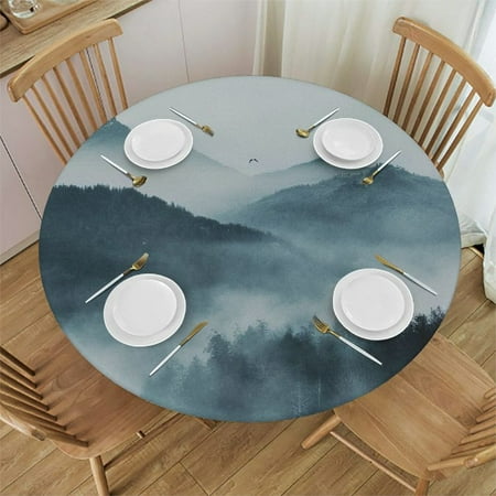 BCIIG Bird Fog Mountain Round Table Cover Stain Resistant Washable Indoor Outdoor Tablecloth Kitchen Dining Wedding Parties Outdoor Fitted 100% Polyester Fiber 38-42
BCIIG Bird Fog Mountain Round Table Cover Stain Resistant Washable Indoor Outdoor Tablecloth Kitchen Dining Wedding Parties Outdoor Fitted 100% Polyester Fiber 38-42
