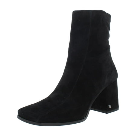 Sam Edelman Womens Mayla Suede Square Toe Ankle Boots