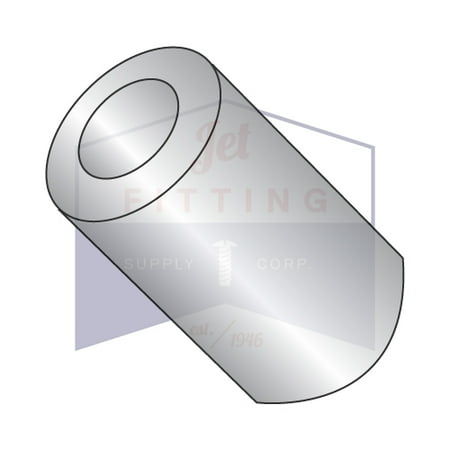 #4 x 5/16 1/4 OD Round Spacers | Brass | Nickel (Quantity: 500)