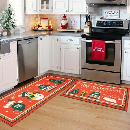 ZHIYU Christmas Kitchen Carpet (2 Pieces) Merry Christmas Kitchen Carpet Washable Cushion Comfortable Kitchen Carpet Set
ZHIYU Christmas Kitchen Carpet (2 Pieces) Merry Christmas Kitchen Carpet Washable Cushion Comfortable Kitchen Carpet Set