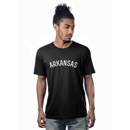 Daxton Premium Basic Crew Neck Short Sleeve Tshirt Cities Arkansas Letter