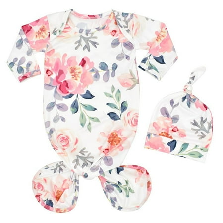 wofedyo baby essentials Baby Coming Home Outfit Knotted Sleep Gown Sleepwear Baby Knot Floral Long Sleeve Sleeping Gown With Hat Set For 0-3 Months
wofedyo baby essentials Baby Coming Home Outfit Knotted Sleep Gown Sleepwear Baby Knot Floral Long Sleeve Sleeping Gown With Hat Set For 0-3 Months