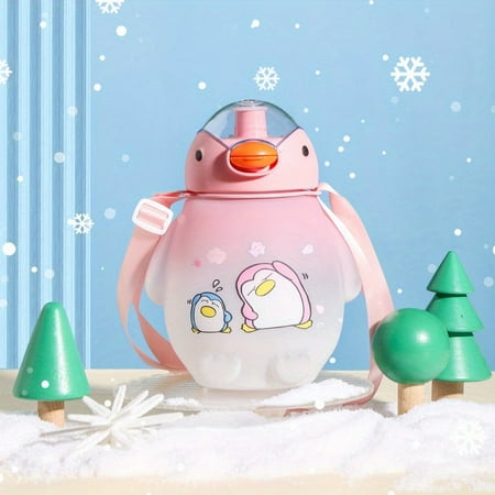 XGZHPJZP Leak-Proof Penguin Water Bottle | Cute Gradient Design with Straw & Strap – Perfect for Travel & Gifts
XGZHPJZP Leak-Proof Penguin Water Bottle | Cute Gradient Design with Straw & Strap – Perfect for Travel & Gifts