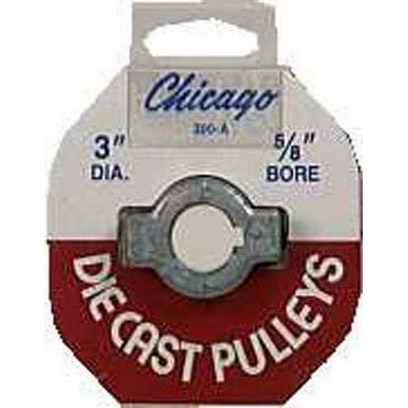 Chicago Die Casting 300A 5/8 3 Single V Groove 5/8 Pulley