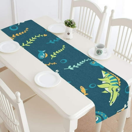MKHERT Dinosaurs Pattern Table Runner for Wedding Party Banquet Decoration 14x72 inch
MKHERT Dinosaurs Pattern Table Runner for Wedding Party Banquet Decoration 14x72 inch