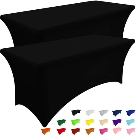 2 Pack Spandex Table Cloth 6FT Elastic Fitted Stretch Tablecloths for Rectangle Tables Washable Table Cover for Outdoor Wedding Banquet & Parties
2 Pack Spandex Table Cloth 6FT Elastic Fitted Stretch Tablecloths for Rectangle Tables Washable Table Cover for Outdoor Wedding Banquet & Parties