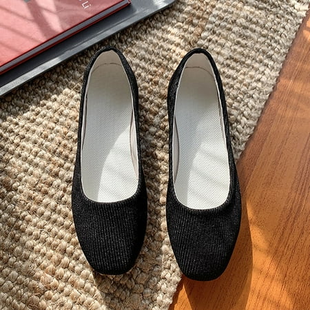 Women Shoes Women Square Toe Flat Shoes Slip On Pointed Toe Shallow Mouth Simple Single Shoes Casual Shoes Work Shoes Black 8.5
Women Shoes Women Square Toe Flat Shoes Slip On Pointed Toe Shallow Mouth Simple Single Shoes Casual Shoes Work Shoes Black 8.5