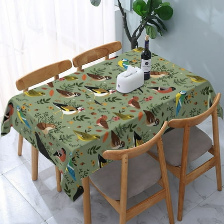 Tablecloth Garden Birds Print Table Cloth For Rectangle Tables Waterproof Resistant Picnic Table Covers For Kitchen Dining/Party(54x72in)
Tablecloth Garden Birds Print Table Cloth For Rectangle Tables Waterproof Resistant Picnic Table Covers For Kitchen Dining/Party(54x72in)