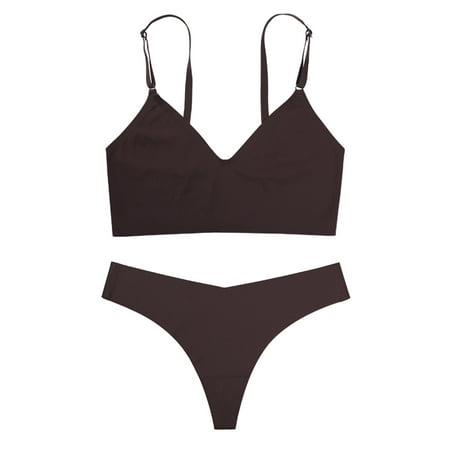 DORKASM Everyday Bralettes for Women Wireless V Neck Seamless Bra with Strap Brown XL
DORKASM Everyday Bralettes for Women Wireless V Neck Seamless Bra with Strap Brown XL
