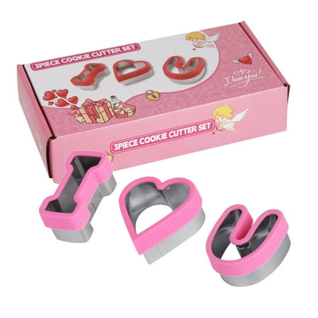 ZENTREE 3 Pieces Stainless Steel 3D Valentine Series Fondant Cake Biscuit Cookie Cutter Mold DIY Baking Pastry Tool
ZENTREE 3 Pieces Stainless Steel 3D Valentine Series Fondant Cake Biscuit Cookie Cutter Mold DIY Baking Pastry Tool