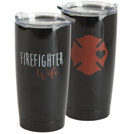 Firefighter Wife Red 20 Ounce Stainless Steel Travel Tumbler Mug with Lid 
Firefighter Wife Red 20 Ounce Stainless Steel Travel Tumbler Mug with Lid