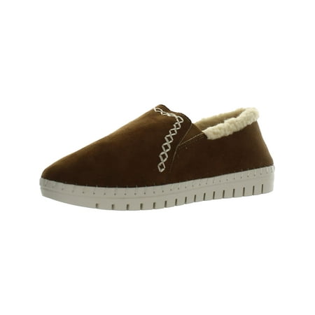 Easy Street Womens STARLA Faux Suede Faux Fur Lined Slip-On Sneakers