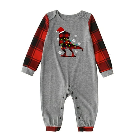 Christmas Pajamas for Family Parent-Child Outfit Winter Fall B Print Matching Xmas Matching Pjs Holiday Home Xmas Sleepwear For Pajama Sets